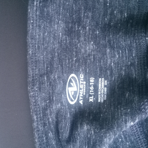 Athletic Works, Heather Gray Ankle Leggings with Pockets - Picture 3 of 4